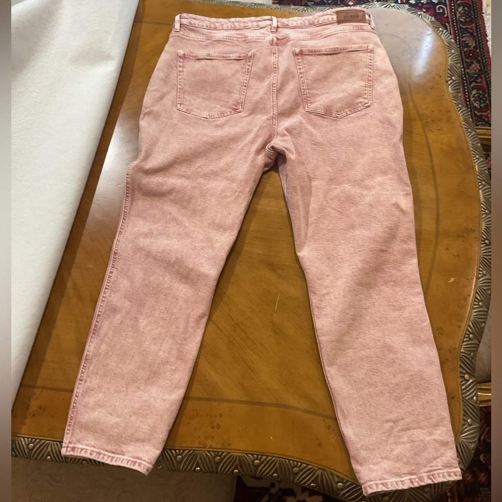 Sézane Pink Straight Leg Jeans - Picture 2 of 4